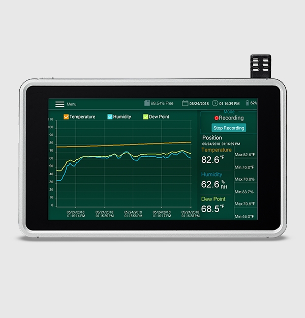 Extech RH550 带触摸屏的湿度/温度图示记录仪