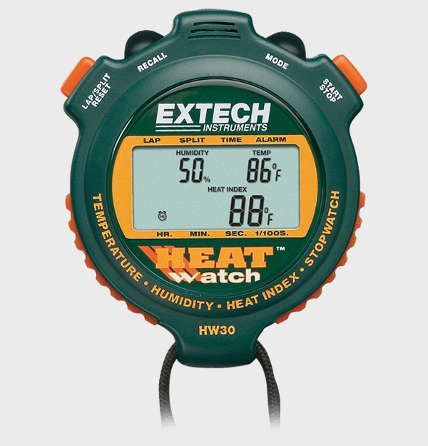 Extech HW30HeatWatch™ 秒表，带热指数、湿度、温度和上/下计